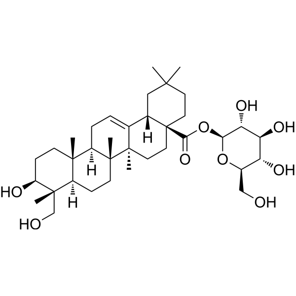 Hederagenin 28-O-beta-D-glucopyranosyl ester 53931-25-2